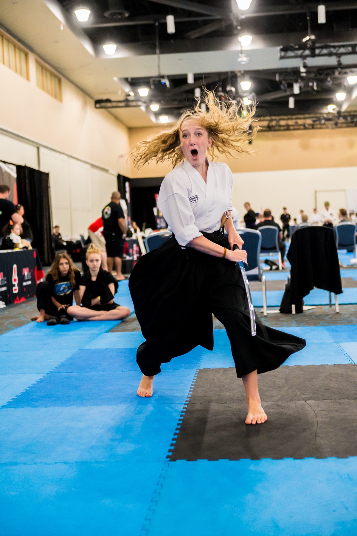 Weapons competitor performing on the PROMAC circuit