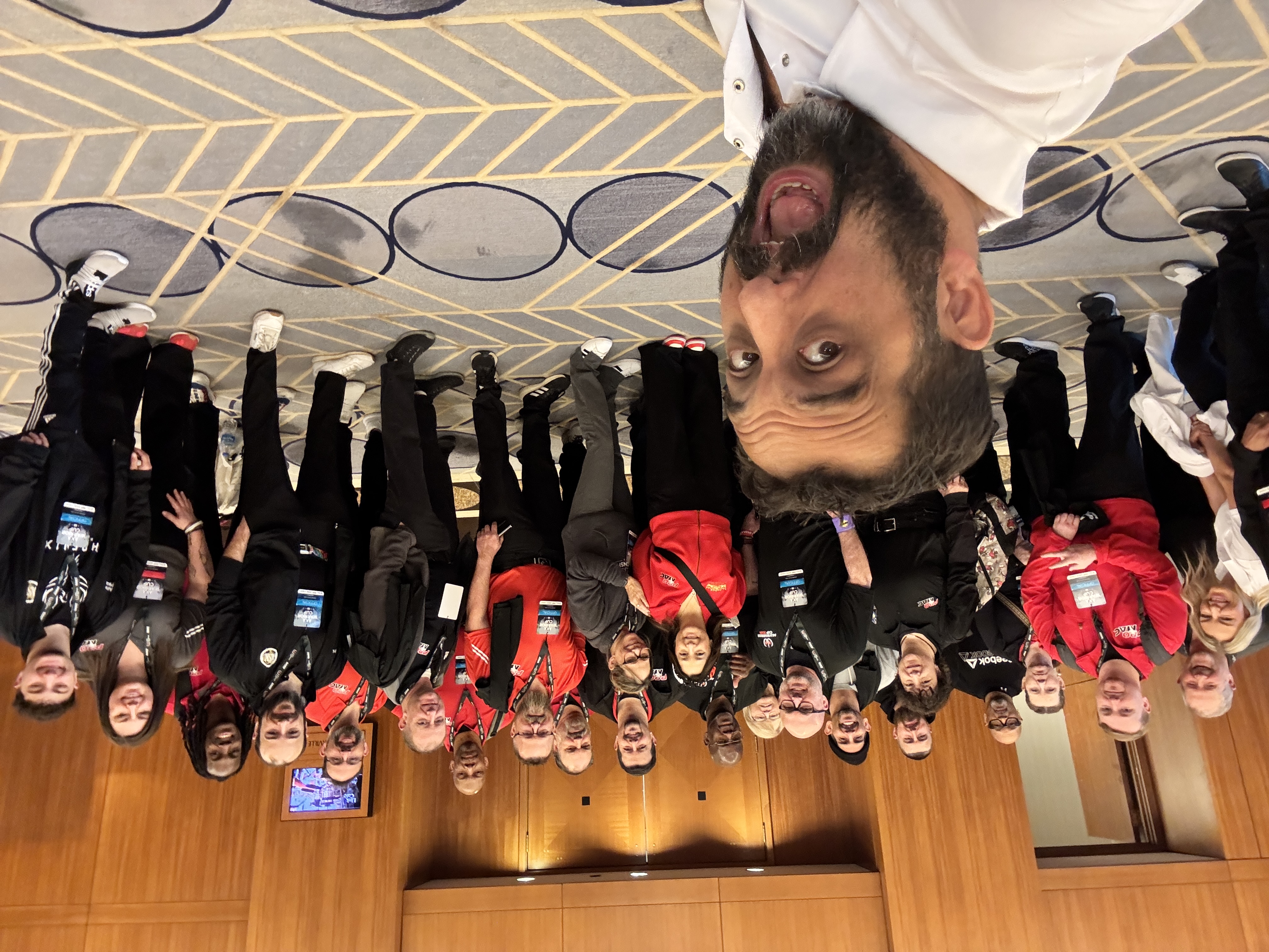 PROMAC team taking a group selfie at the 2026 AKA Warrior Cup